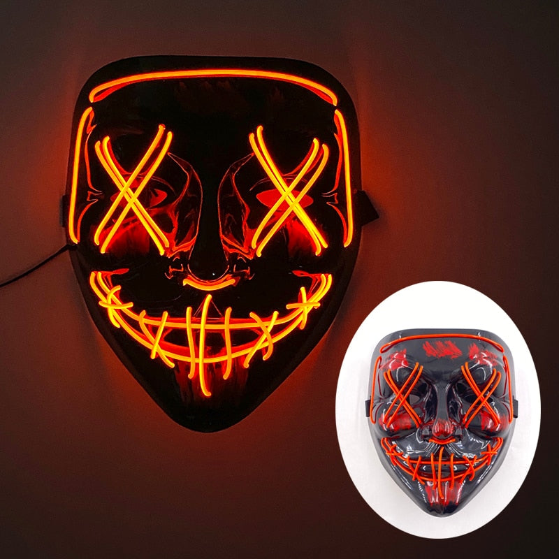 2023 Halloween LED Purge Maske