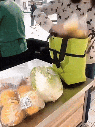 Modischer, zusammenklappbarer Einkaufswagen mit Rädern