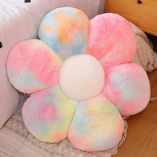 SOFA-LICIOUS Premium Fluffy Flower Throw Pillow