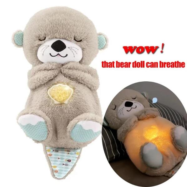 Breathing Plush Otter & Koala With Heartbeat Sleeping Aid
