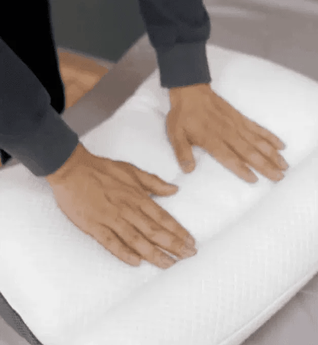 Ergonomisches Gänsedaunenkissen mit Nackenstütze