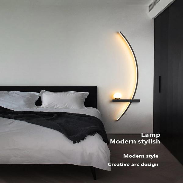 Modern LED Minimalist Bedside Arc Lamp