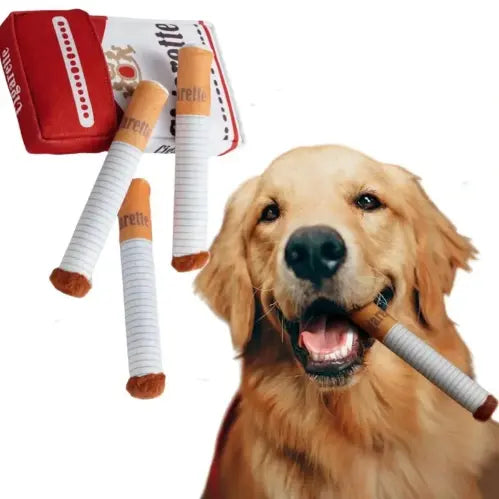 Plüschtier „Hundezigarre“