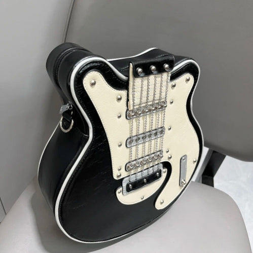 Guitar Shaped Crossbody Purse Bag