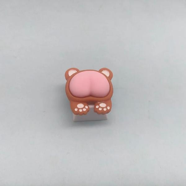 カスタム ゲーミング 猫の足跡とお尻のキーキャップ