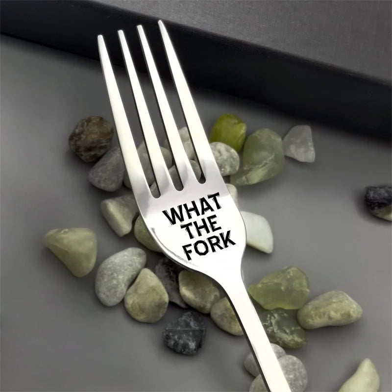 I forking Love You Engraved Fork