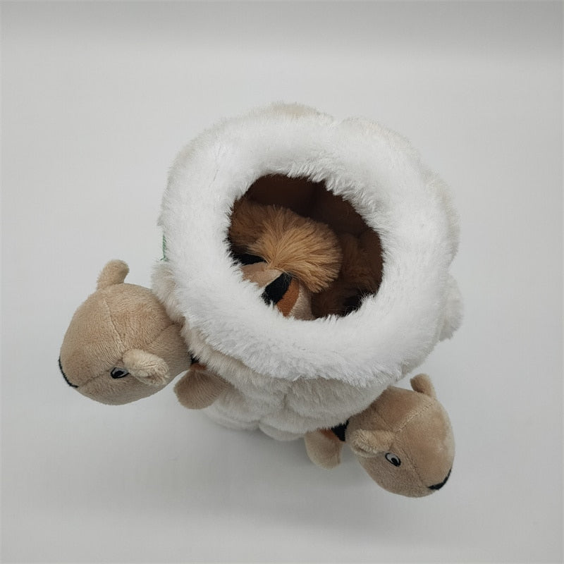 Hide A Squirrel Plush Dog Toy Puzzle
