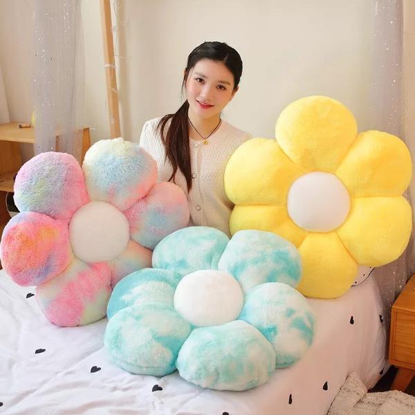 SOFA-LICIOUS Premium Flauschiges Blumen-Sofakissen