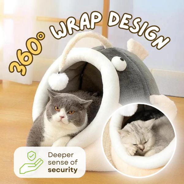 Shark, Angler & Puffer Fish Cat Bed