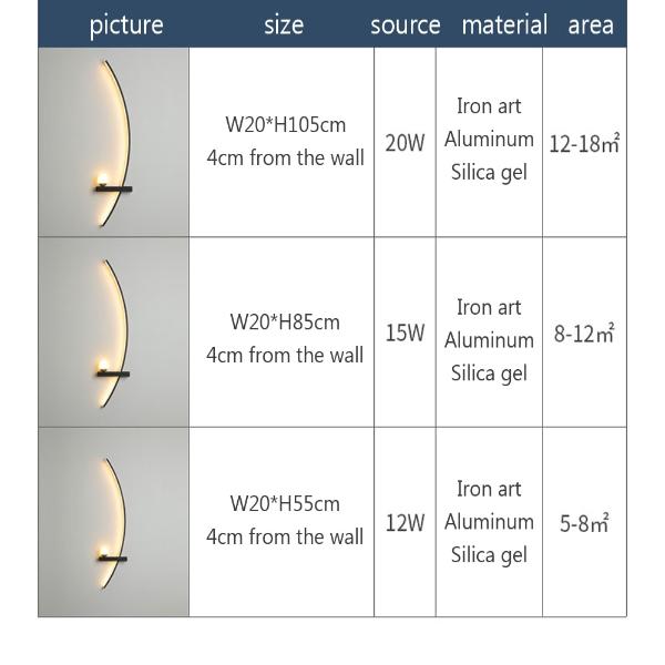 Modern LED Minimalist Bedside Arc Lamp