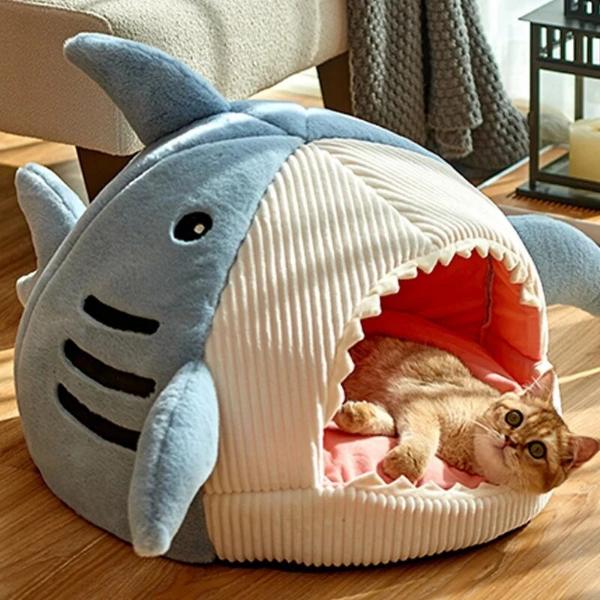 Shark, Angler & Puffer Fish Cat Bed