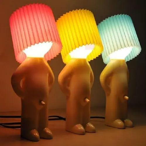 Nachtlampe Little Shy Man Weener und Golden Man