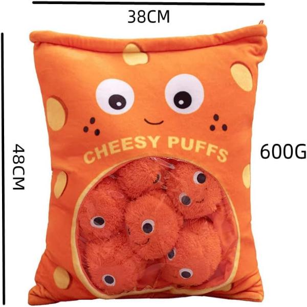 スナックピロー猫ぬいぐるみとクッキーチーズふわふわぬいぐるみ