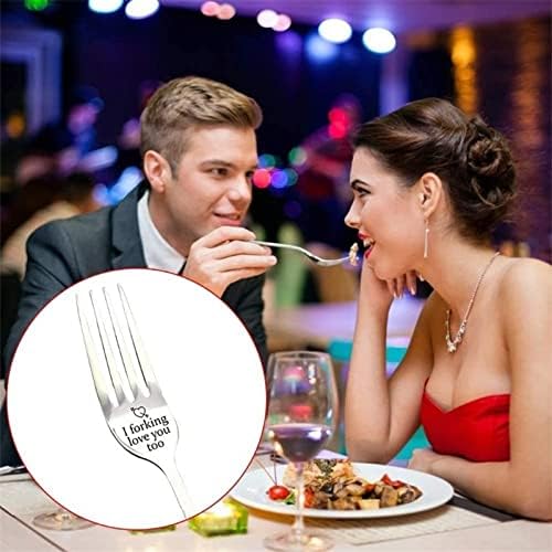 I forking Love You Engraved Fork
