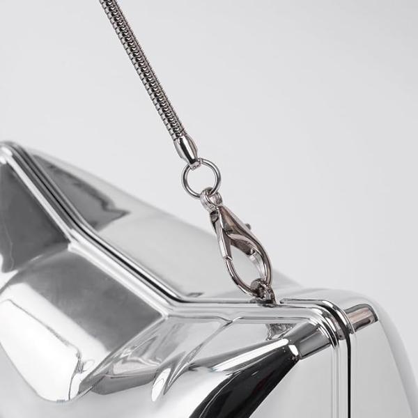 Abend-Clutch aus Acryl mit Sternballon-Motiv