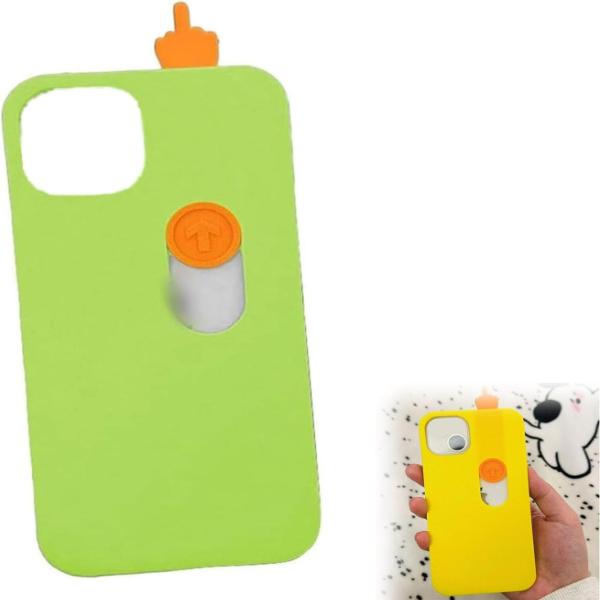 スライド式中指用スマホケース