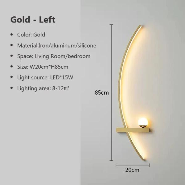 Modern LED Minimalist Bedside Arc Lamp