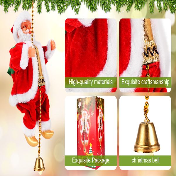 Kletternder Weihnachtsmann
