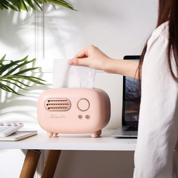 レトロラジオティッシュボックス