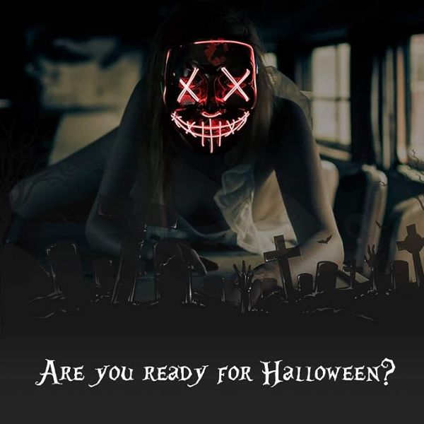 2023 Halloween LED Purge Maske