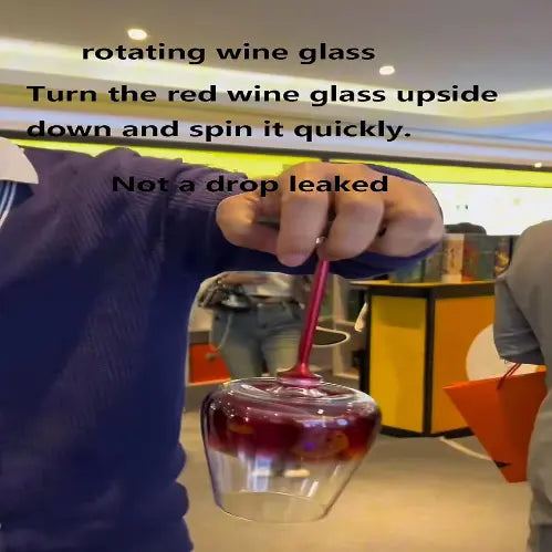SpinSip™ Crystal Swirl Wine Glass