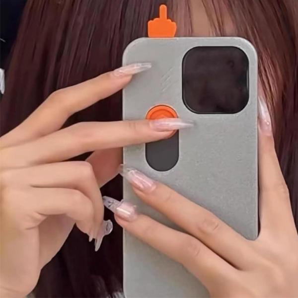 スライド式中指用スマホケース