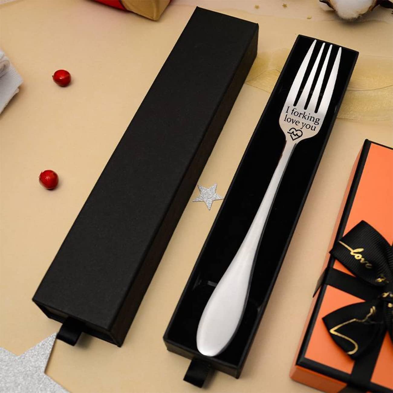 I forking Love You Engraved Fork