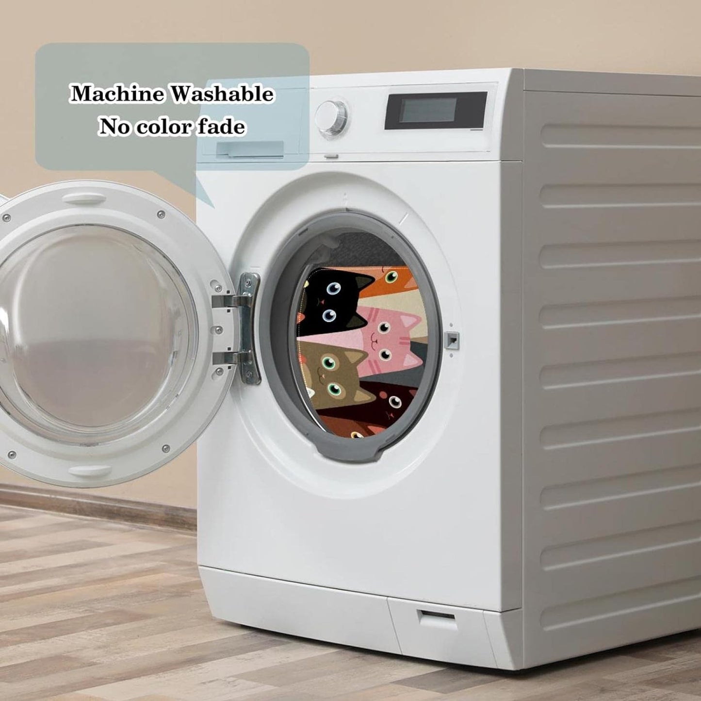 かわいい漫画猫柄キッチンリビングルームカーペット