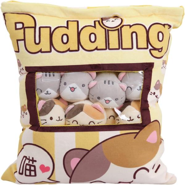 スナックピロー猫ぬいぐるみとクッキーチーズふわふわぬいぐるみ