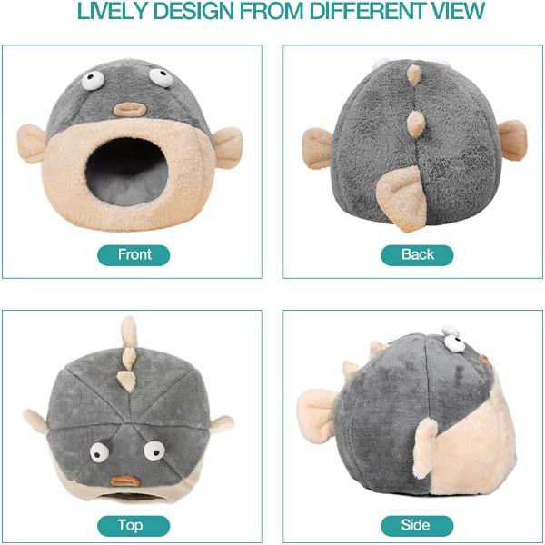 Shark, Angler & Puffer Fish Cat Bed