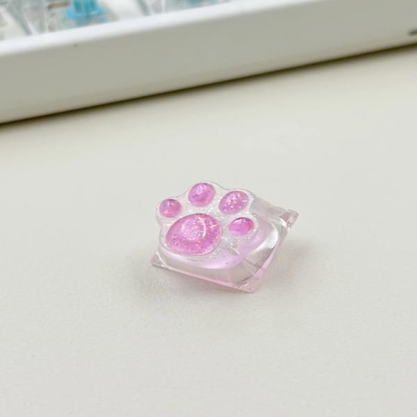 カスタム ゲーミング 猫の足跡とお尻のキーキャップ
