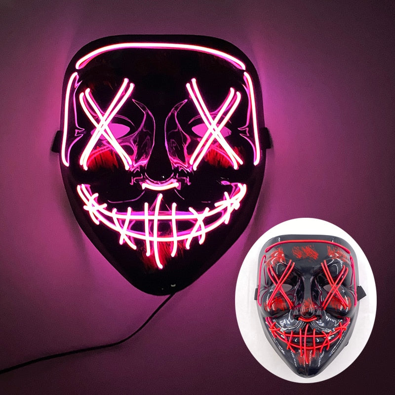 2023 Halloween LED Purge Maske