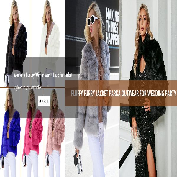 Women Luxury Winter Warm Fluffy Faux Fur Short Coat Jacket