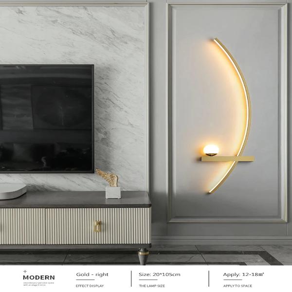 Modern LED Minimalist Bedside Arc Lamp