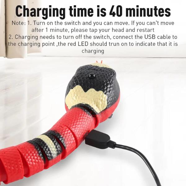Interactive Smart Sensing Snake Cat Toy