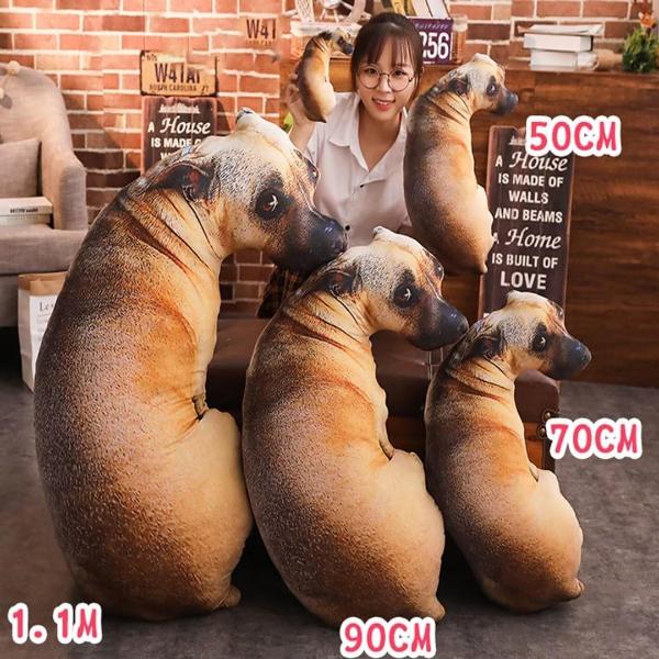 3D犬ぬいぐるみ枕