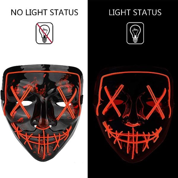 2023 Halloween LED Purge Maske