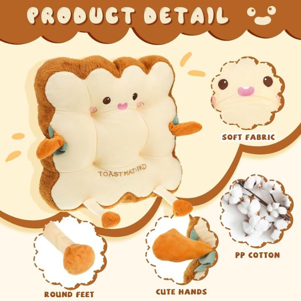 French Toast Bread Plush Pillow Cushion