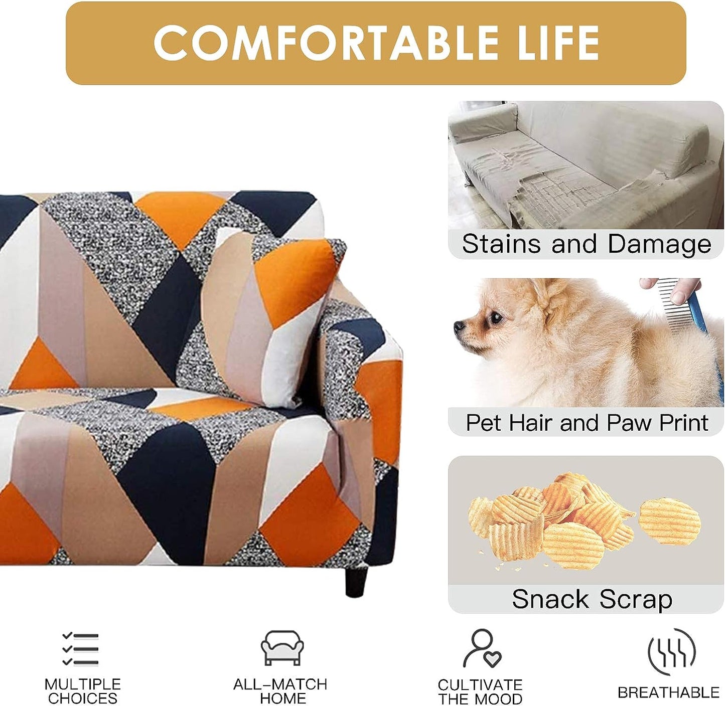 SOFA-LICIOUS Patterned Sofa Cover