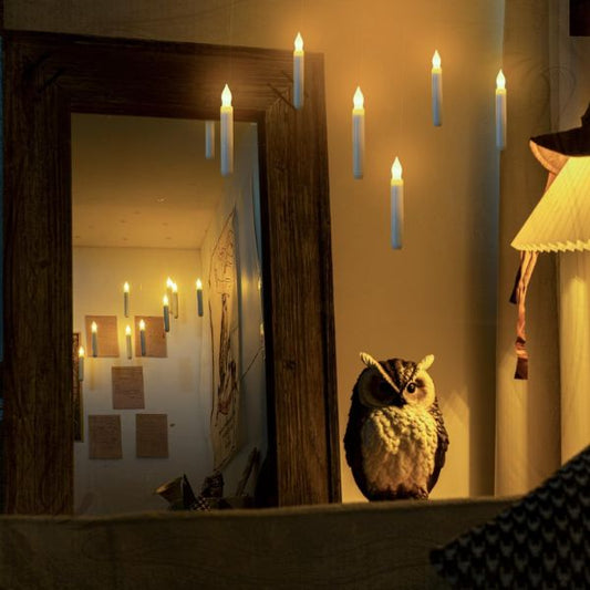 神秘的な浮遊電池キャンドル