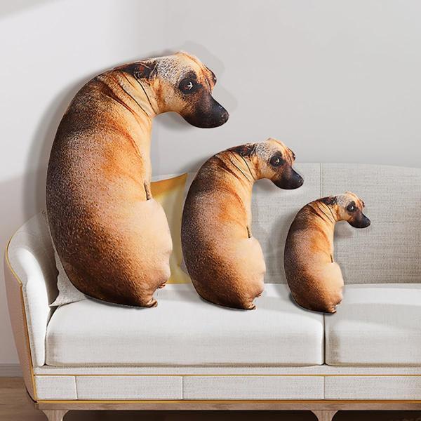3D犬ぬいぐるみ枕