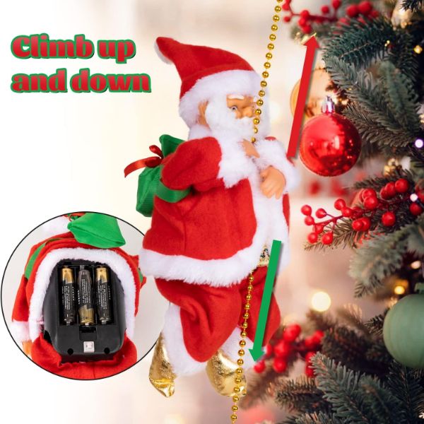 Kletternder Weihnachtsmann