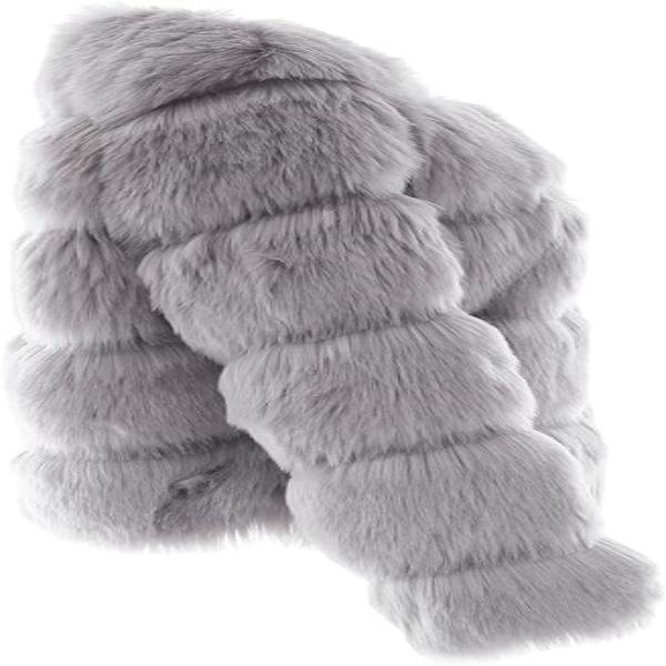 Women Luxury Winter Warm Fluffy Faux Fur Short Coat Jacket