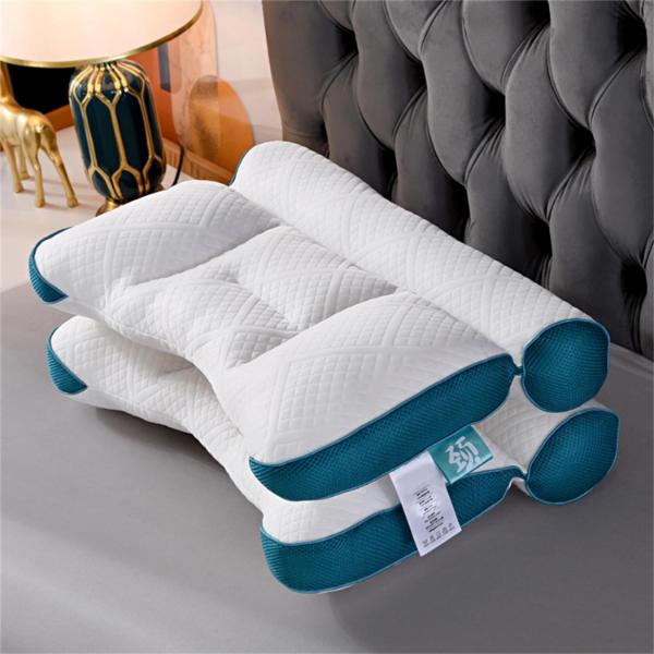 Ergonomisches Gänsedaunenkissen mit Nackenstütze