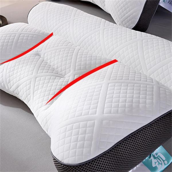 Ergonomisches Gänsedaunenkissen mit Nackenstütze