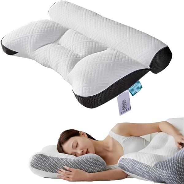 Ergonomisches Gänsedaunenkissen mit Nackenstütze