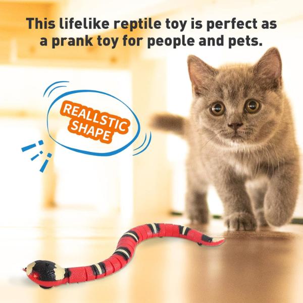 Interactive Smart Sensing Snake Cat Toy