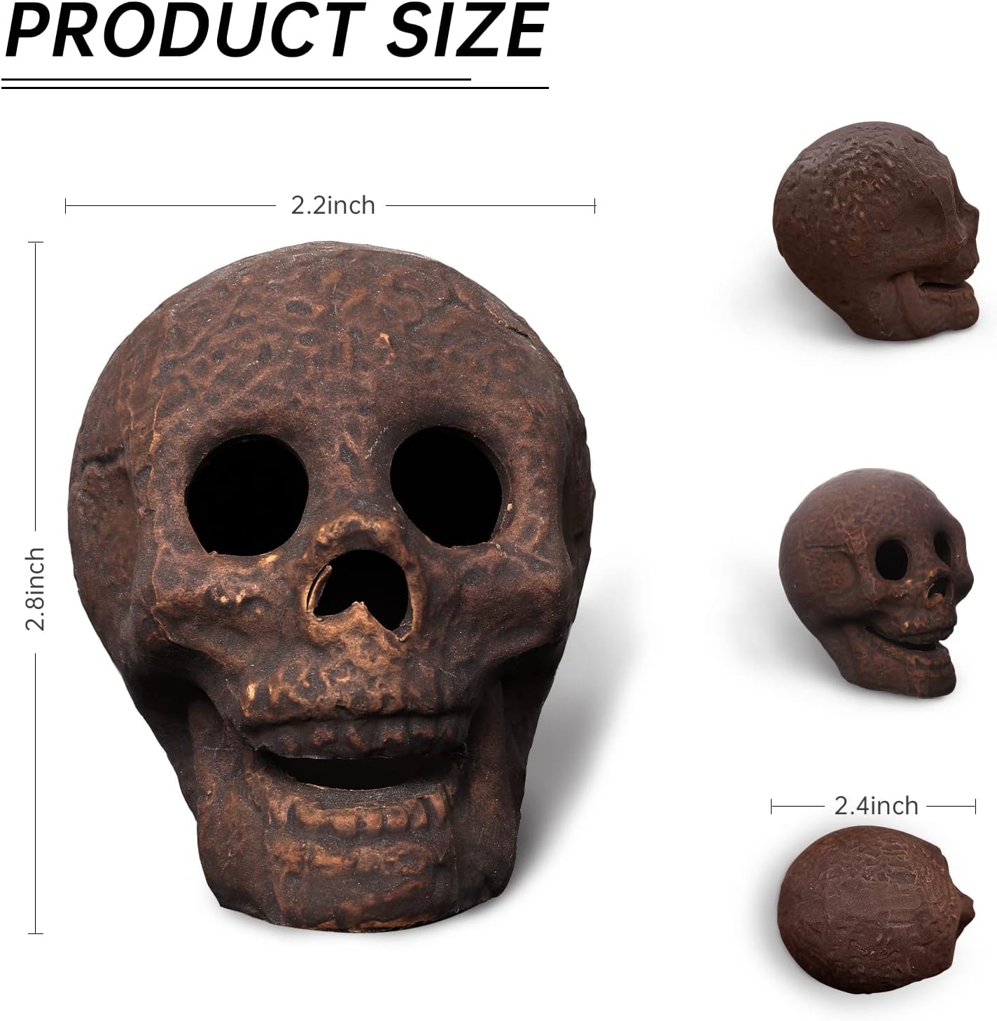 Halloween Ceramic Fire Pit Skull