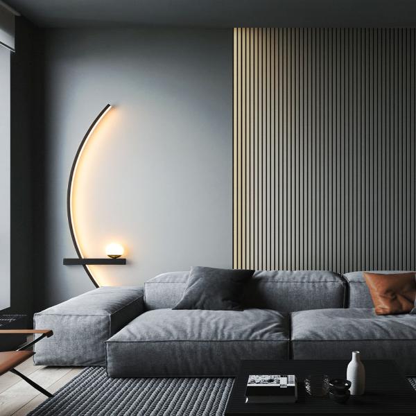 Modern LED Minimalist Bedside Arc Lamp