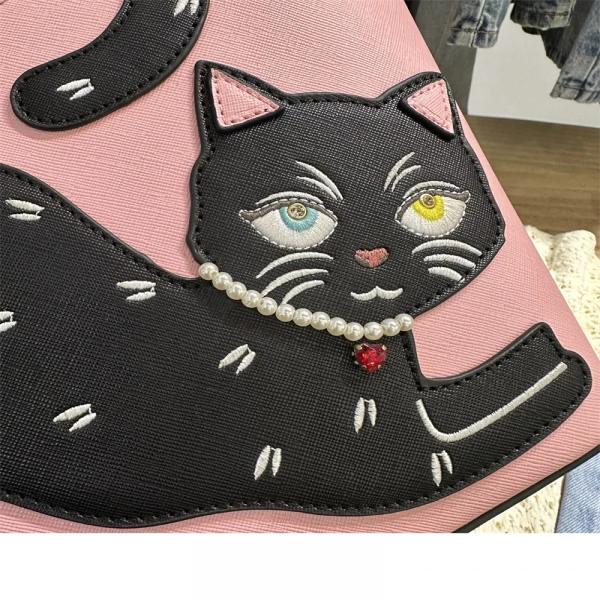 ロングテール プレミアム キャット クロスボディ ハンドバッグ